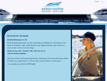 Tablet Screenshot of km-boatcharter.com